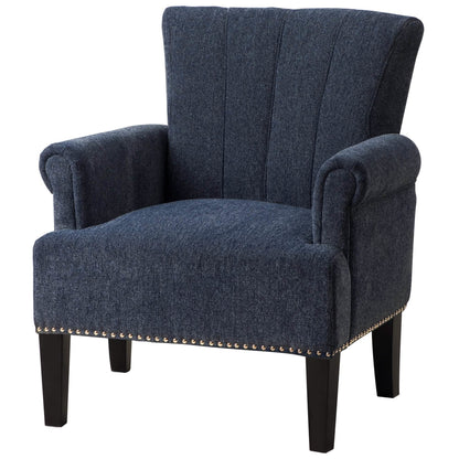 Accent Rivet Tufted Polyester Armchair DailySale