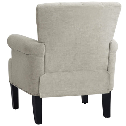 Accent Rivet Tufted Polyester Armchair DailySale