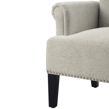 Accent Rivet Tufted Polyester Armchair DailySale