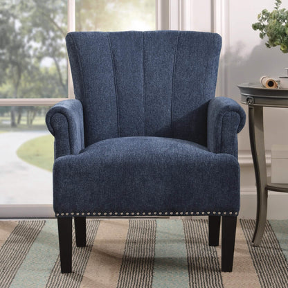 Accent Rivet Tufted Polyester Armchair DailySale