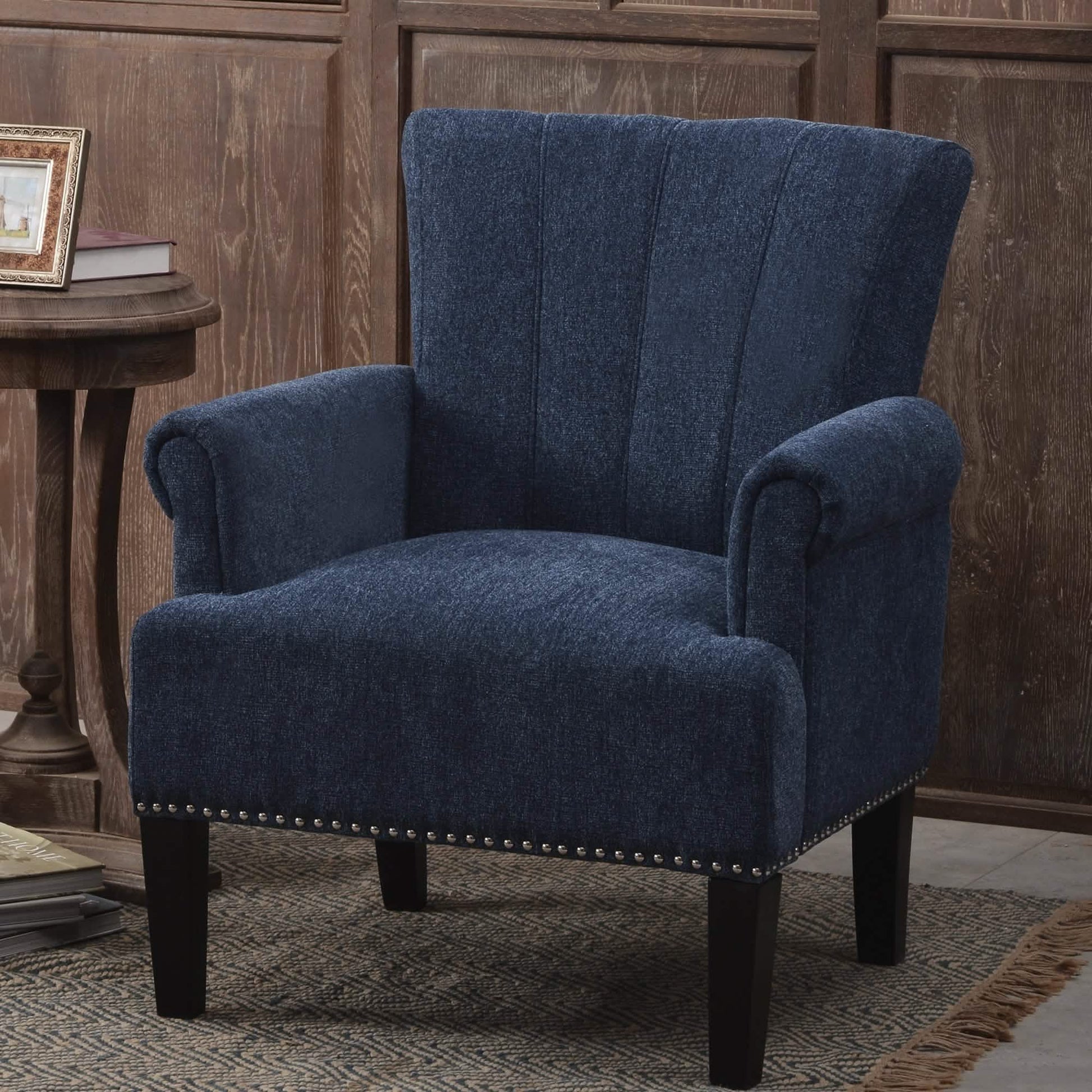 Accent Rivet Tufted Polyester Armchair DailySale