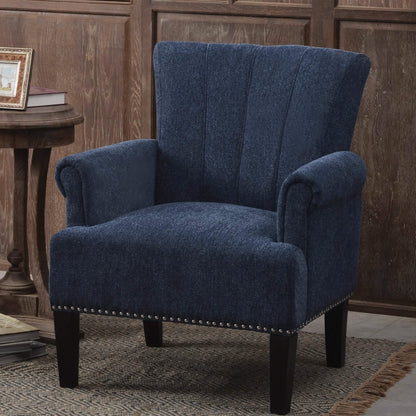 Accent Rivet Tufted Polyester Armchair DailySale