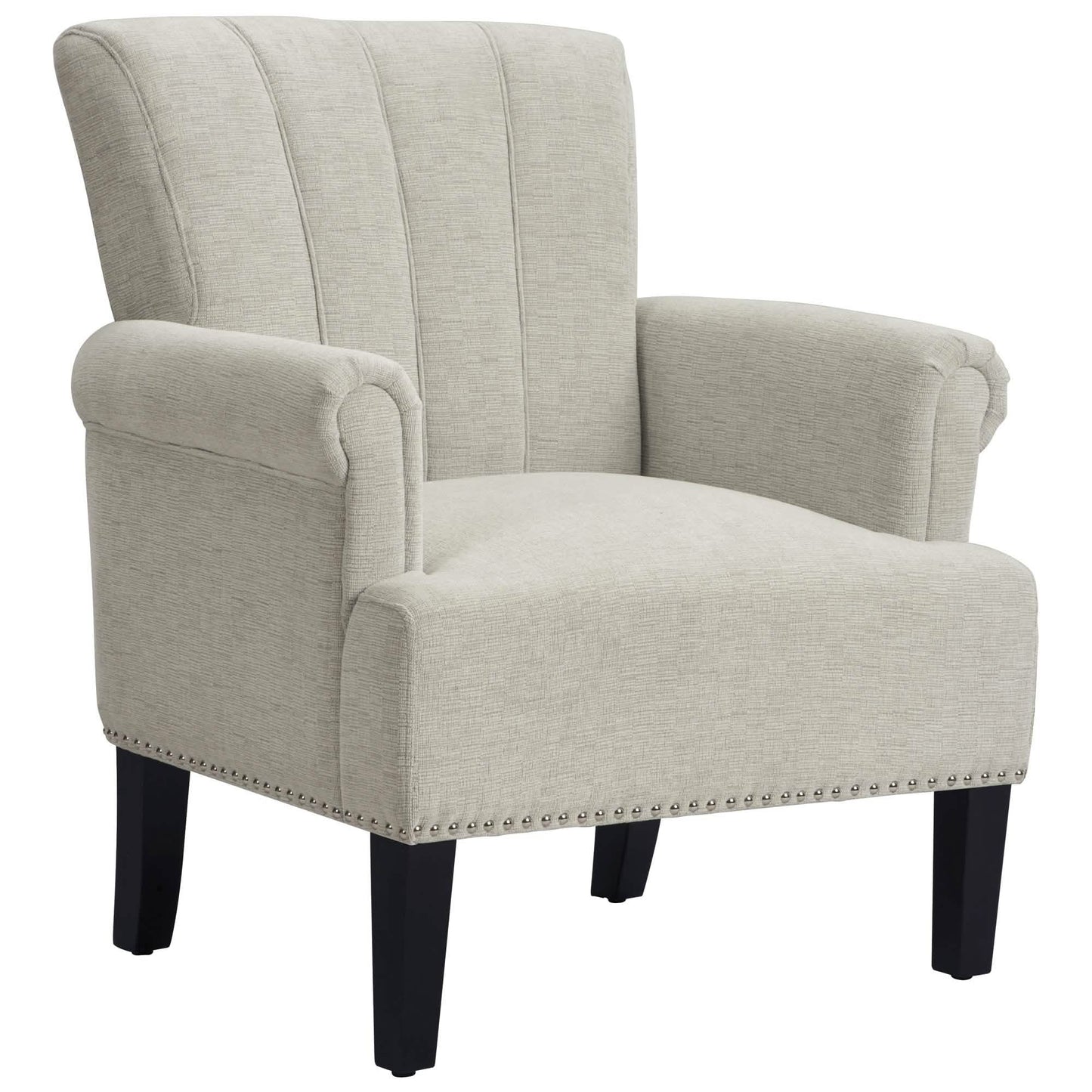 Accent Rivet Tufted Polyester Armchair DailySale