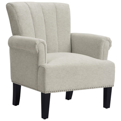 Accent Rivet Tufted Polyester Armchair DailySale