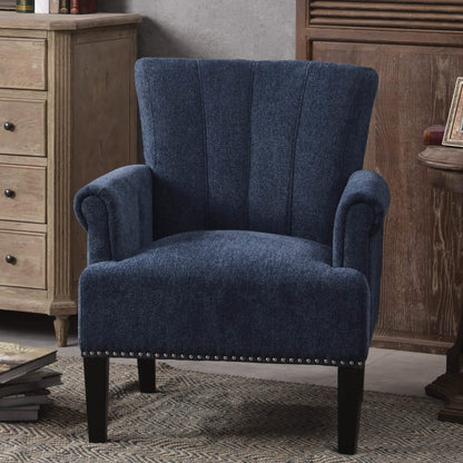 Accent Rivet Tufted Polyester Armchair DailySale