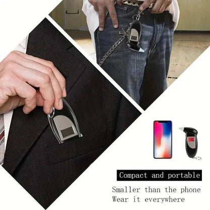 Accurate Personal Breath Alcohol Tester - Instant Blood Alcohol Content Measurement with High-Precision Sensors and LED Display DailySale