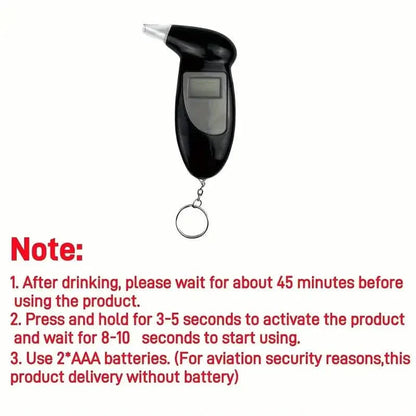 Accurate Personal Breath Alcohol Tester - Instant Blood Alcohol Content Measurement with High-Precision Sensors and LED Display DailySale