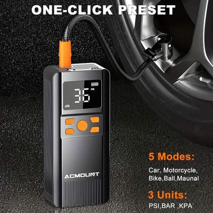 Acmount Tire Inflator Portable Air Compressor 150PSI DailySale