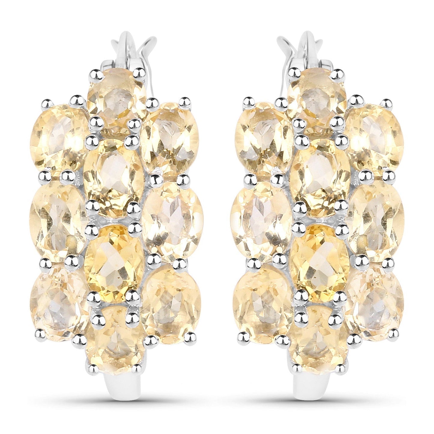 8.32 Carat Genuine Citrine .925 Sterling Silver 3 Piece Jewelry Set (Ring, Earrings, and Pendant w/ Chain) Bids.com