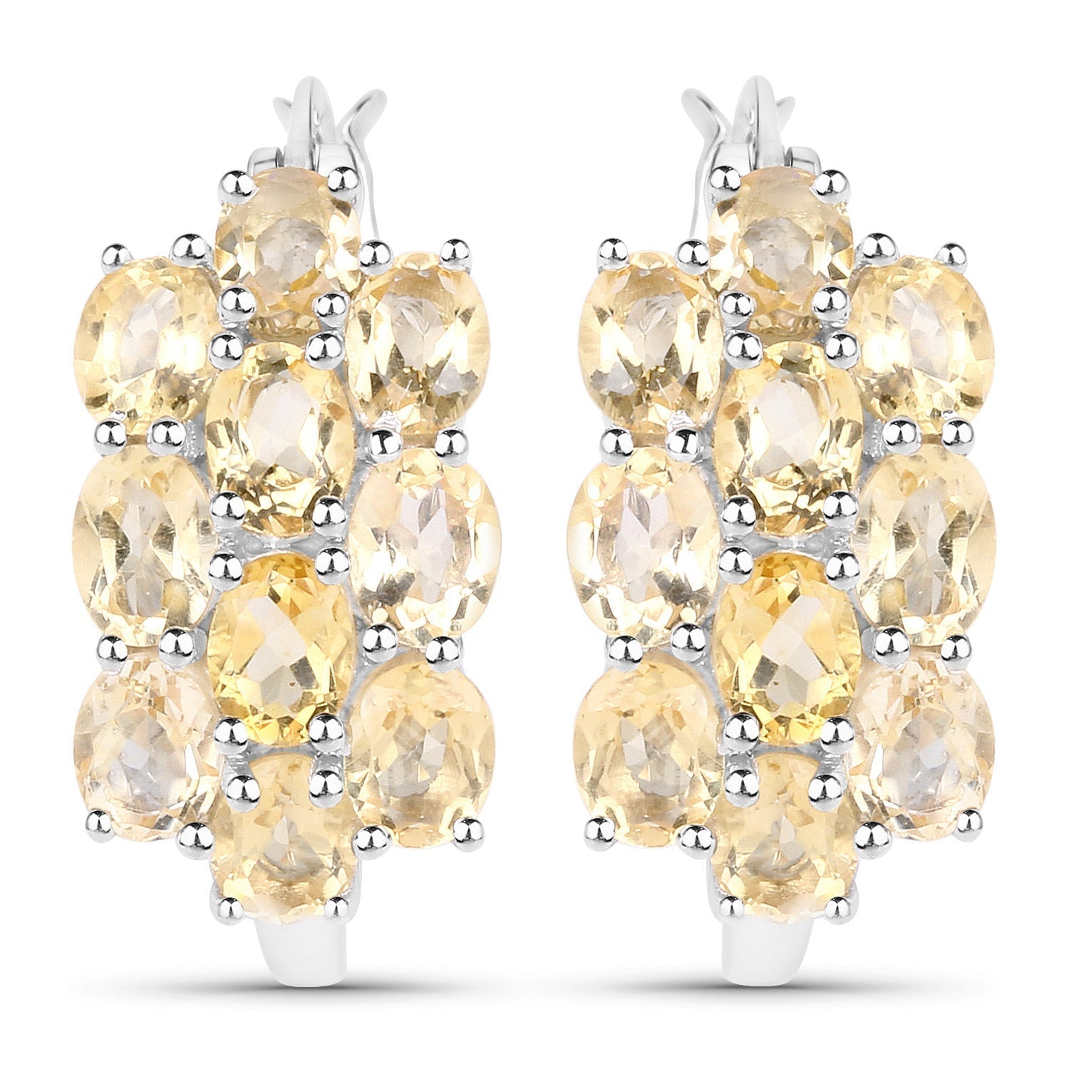 8.32 Carat Genuine Citrine .925 Sterling Silver 3 Piece Jewelry Set (Ring, Earrings, and Pendant w/ Chain) Bids.com