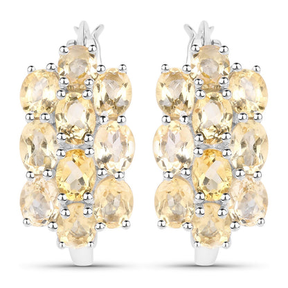 8.32 Carat Genuine Citrine .925 Sterling Silver 3 Piece Jewelry Set (Ring, Earrings, and Pendant w/ Chain) Bids.com