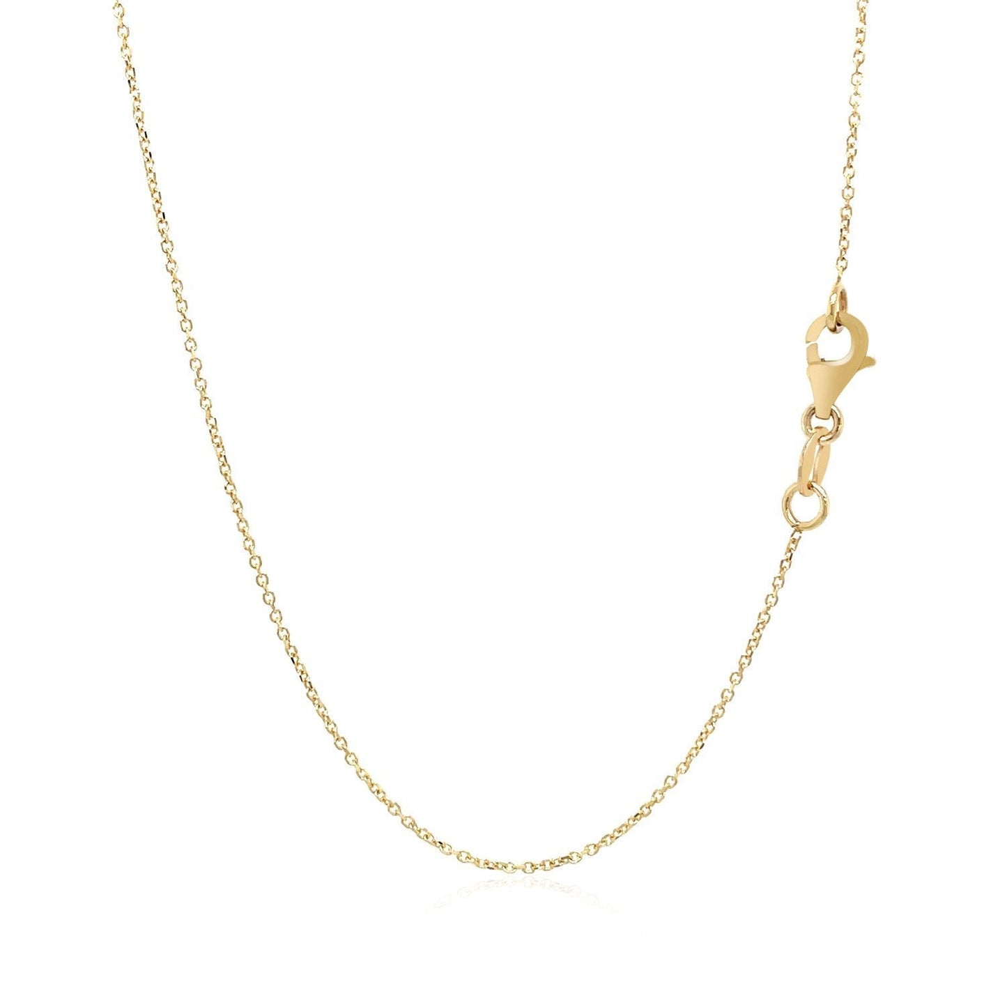 14k Yellow Gold Necklace with Interlocking Petite Rectangles Bids.com