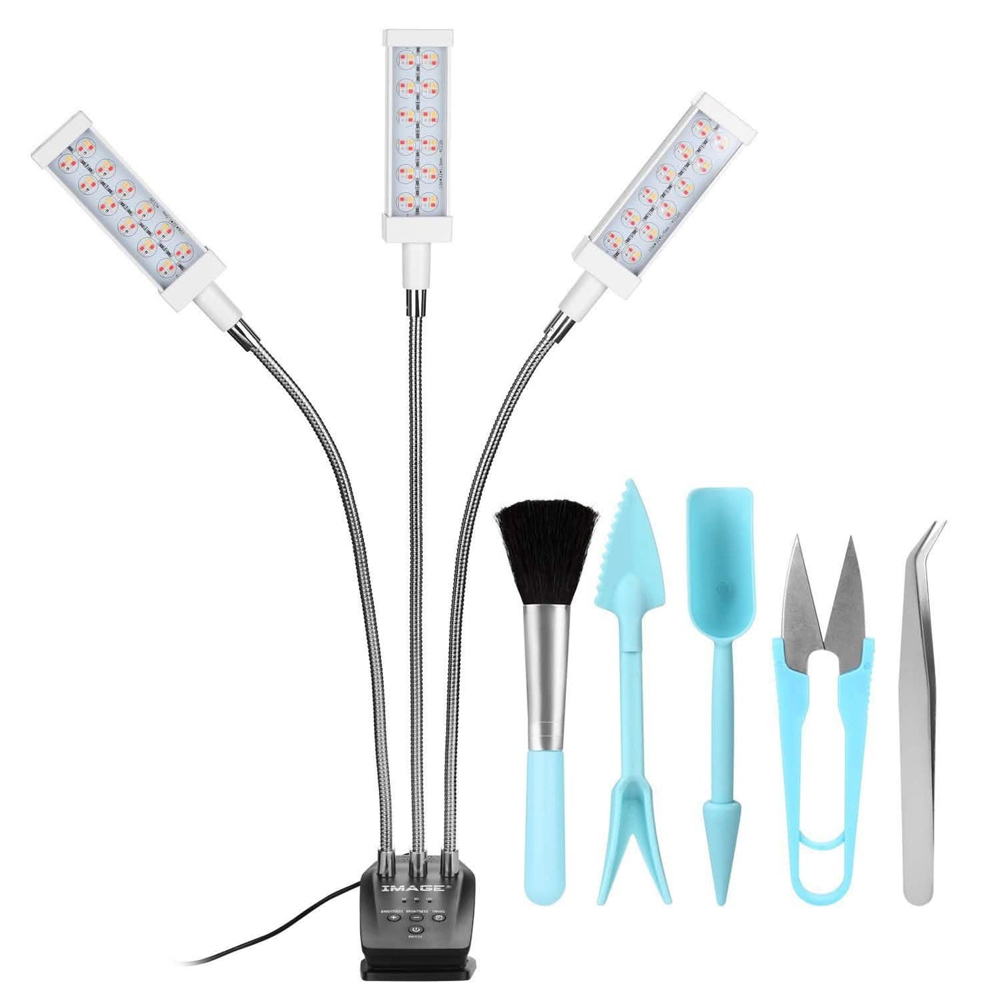 Adjustable 3-Head Grow Lights for Indoor Plants with Timer DailySale