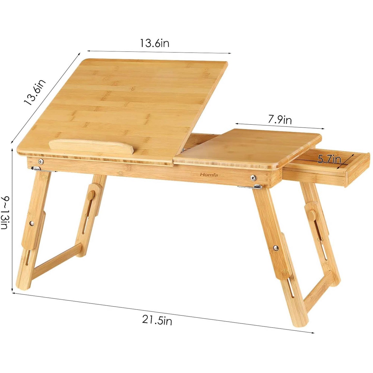 Adjustable Bamboo Laptop Desk DailySale