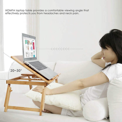 Adjustable Bamboo Laptop Desk DailySale