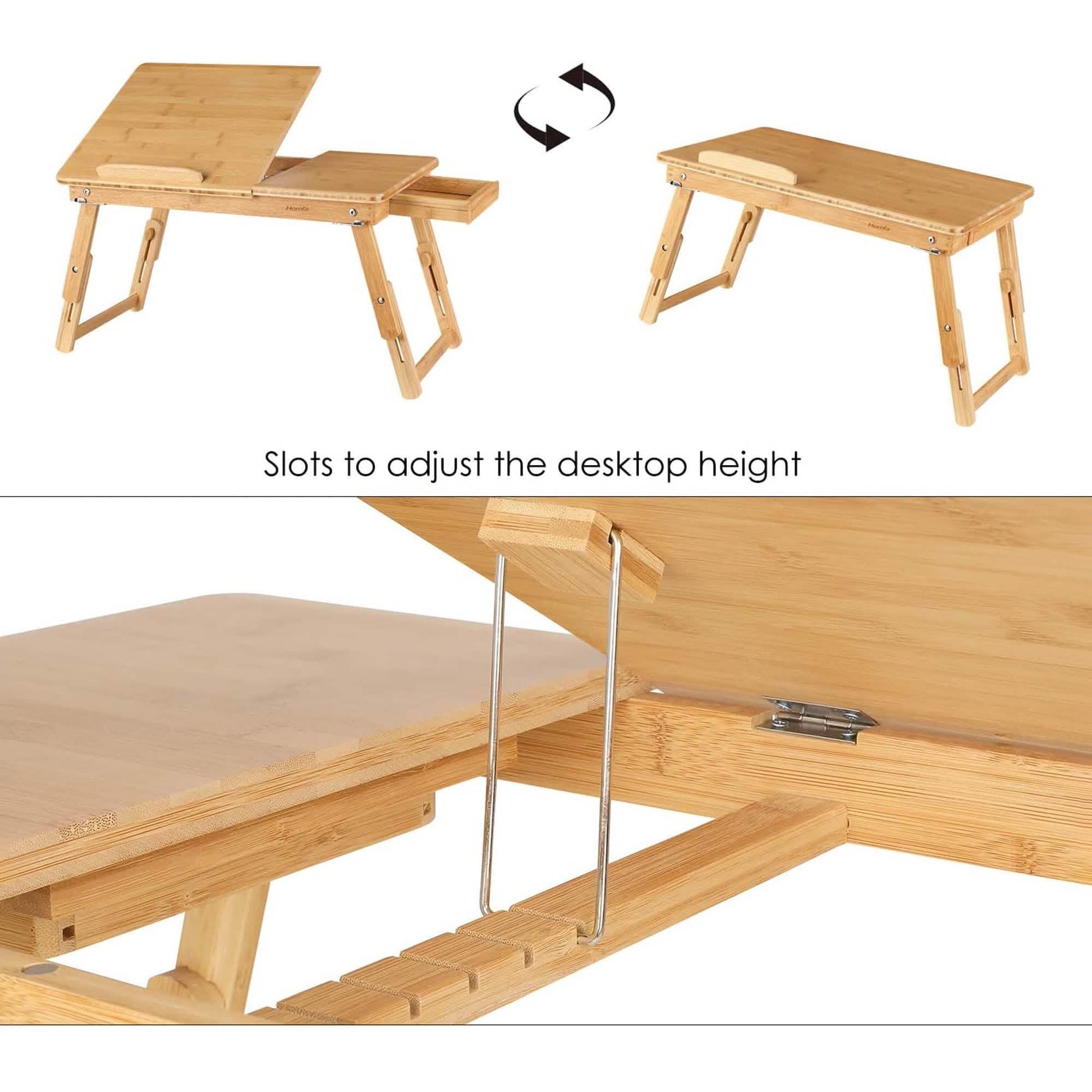 Adjustable Bamboo Laptop Desk DailySale