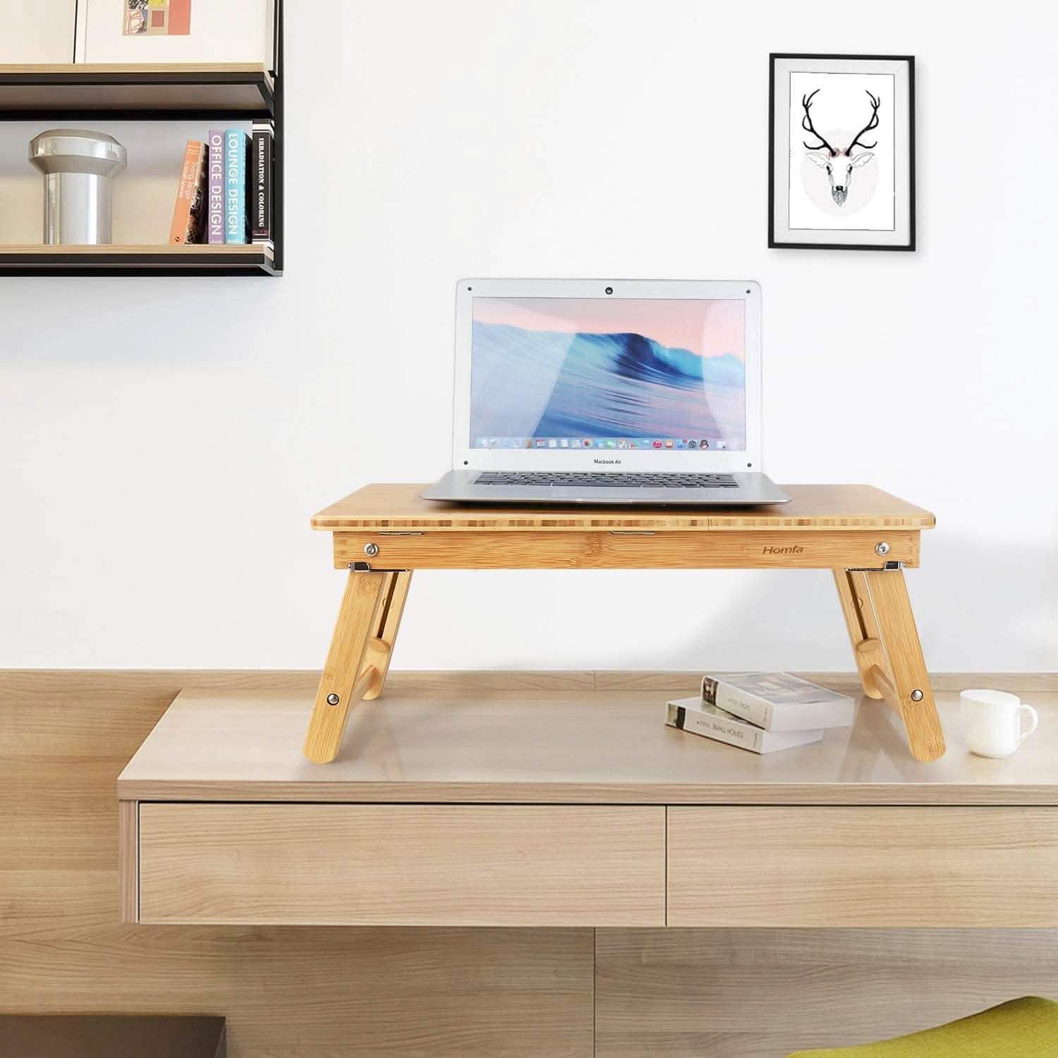 Adjustable Bamboo Laptop Desk DailySale