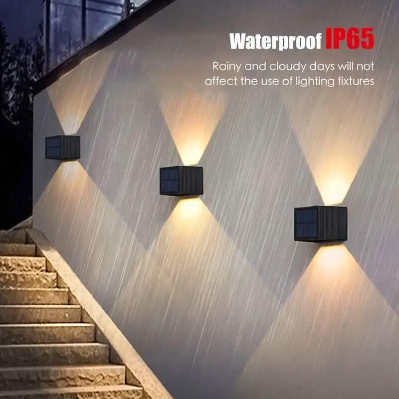 Adjustable Beam Solar Wall Sconce Outdoor Light with 140 Lumens DailySale
