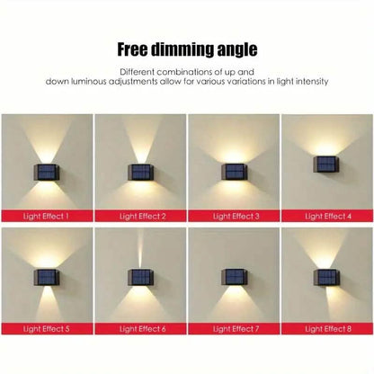Adjustable Beam Solar Wall Sconce Outdoor Light with 140 Lumens DailySale