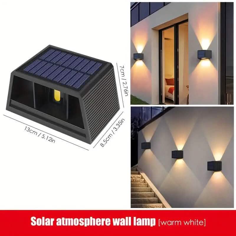 Adjustable Beam Solar Wall Sconce Outdoor Light with 140 Lumens DailySale