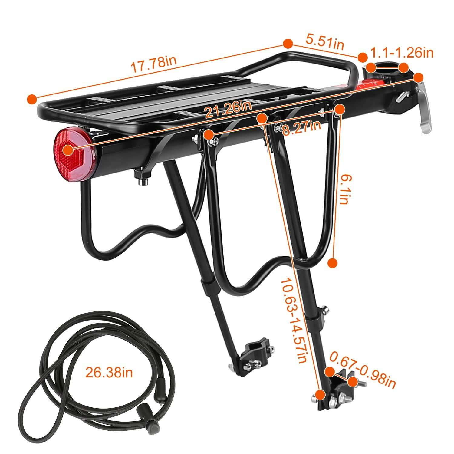 Adjustable Bike Cargo Rack DailySale