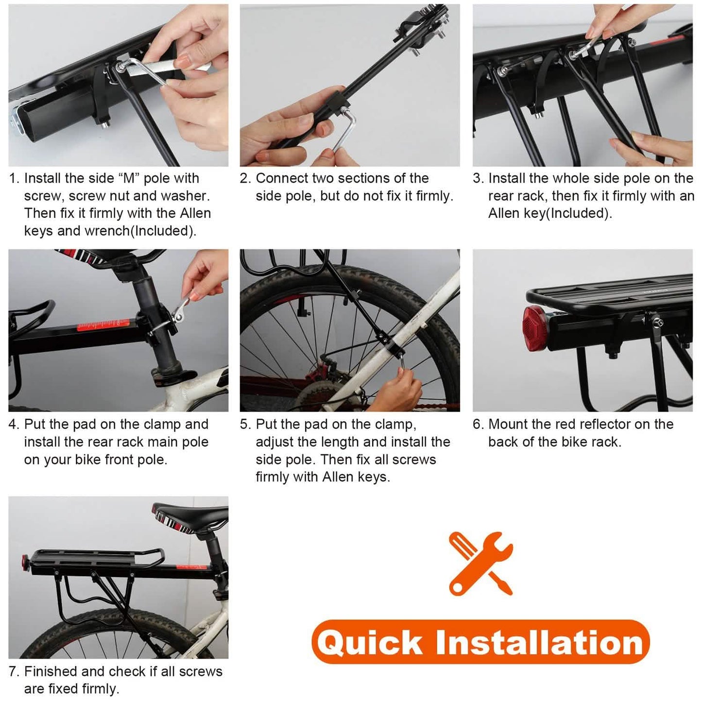 Adjustable Bike Cargo Rack DailySale