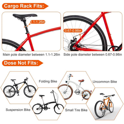Adjustable Bike Cargo Rack DailySale