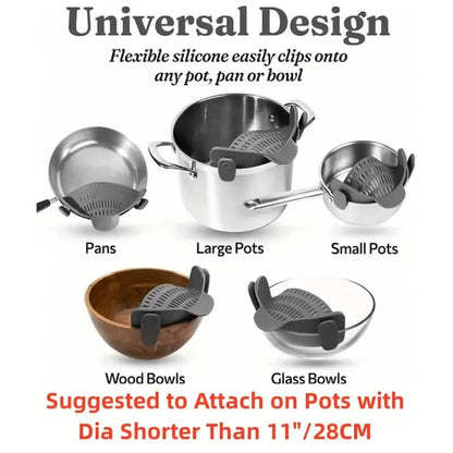Adjustable Clip-On Strainer for Pots and Pans DailySale