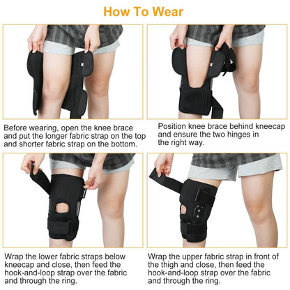 Adjustable Open Patella Compression Knee Brace DailySale