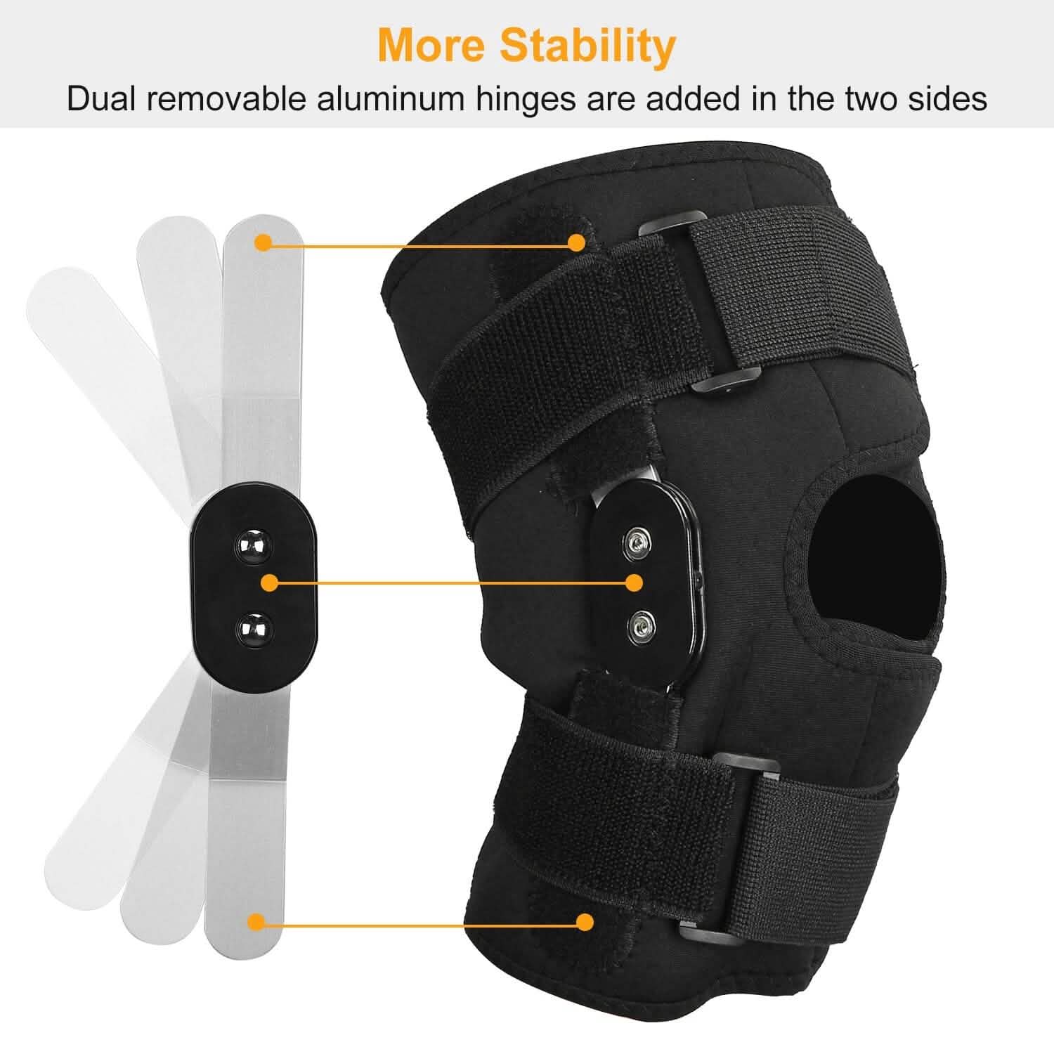 Adjustable Open Patella Compression Knee Brace DailySale