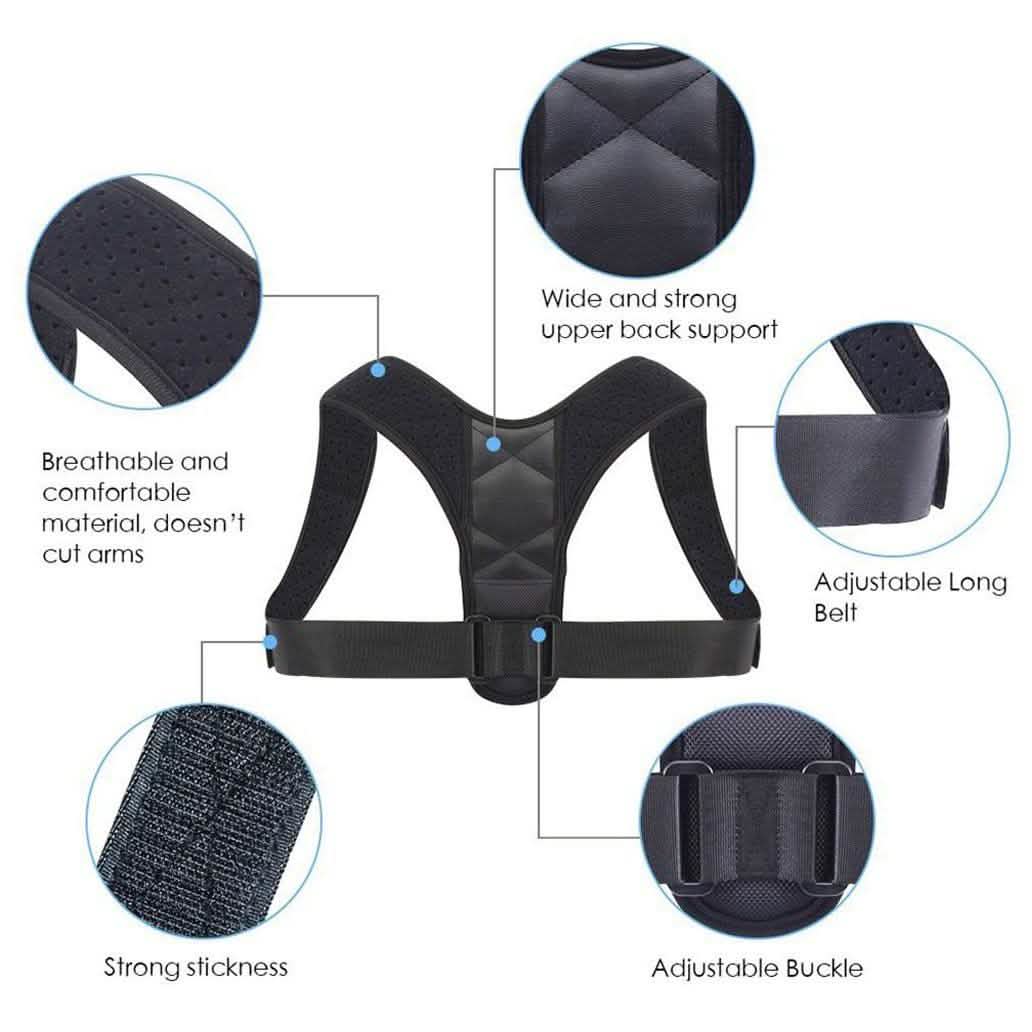 Adjustable Posture Clavicle Support Corrector Back Shoulders Brace DailySale