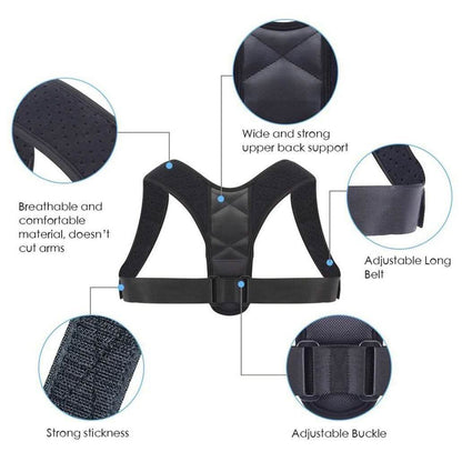 Adjustable Posture Clavicle Support Corrector Back Shoulders Brace DailySale