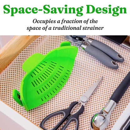 Adjustable Silicone Pot Strainer and Pasta Strainer DailySale