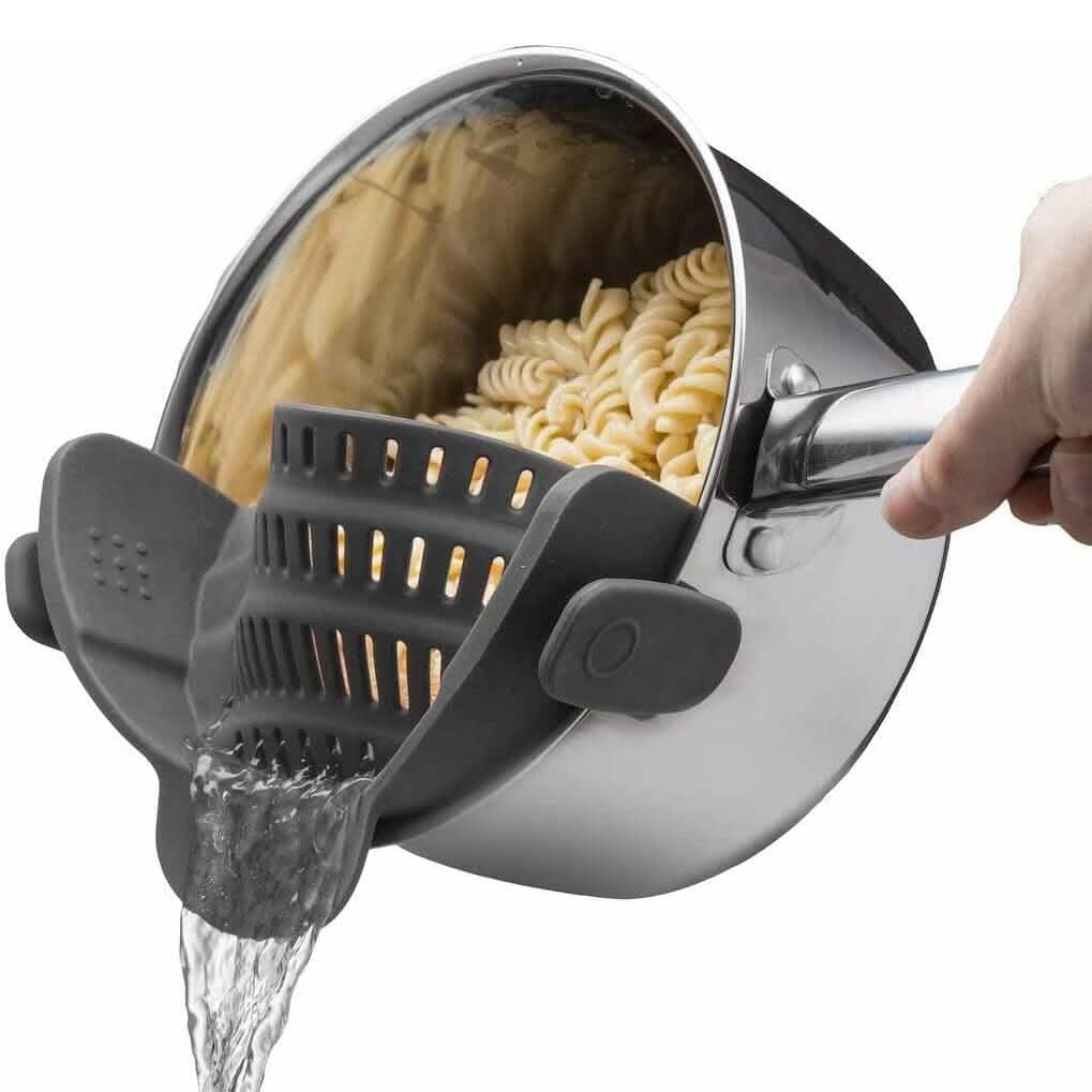 Adjustable Silicone Pot Strainer and Pasta Strainer DailySale