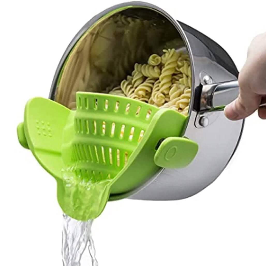 Adjustable Silicone Pot Strainer and Pasta Strainer DailySale