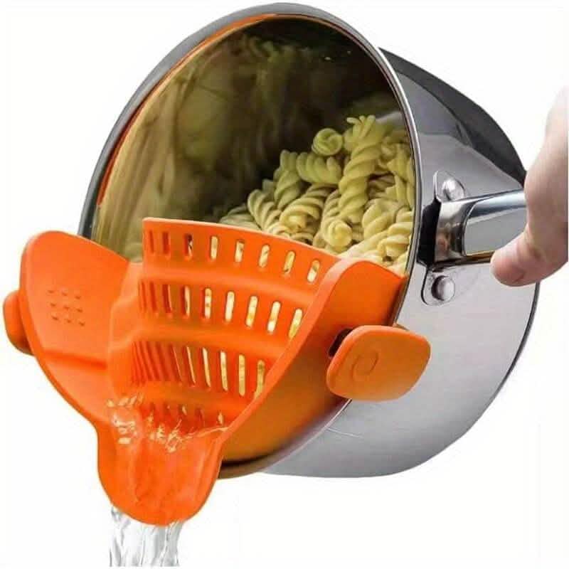 Adjustable Silicone Pot Strainer and Pasta Strainer DailySale