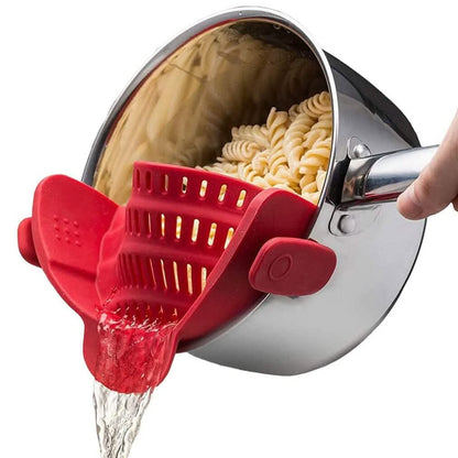 Adjustable Silicone Pot Strainer and Pasta Strainer DailySale