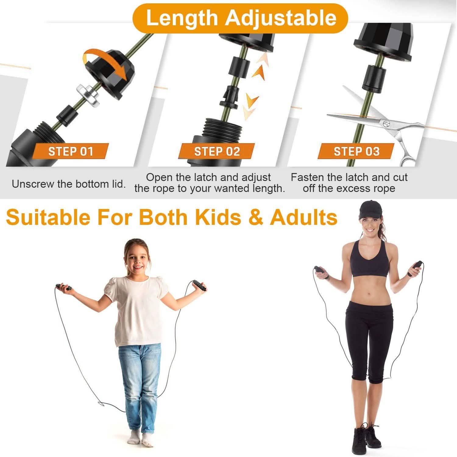 Adjustable Steel Wire Jumping Ropes DailySale