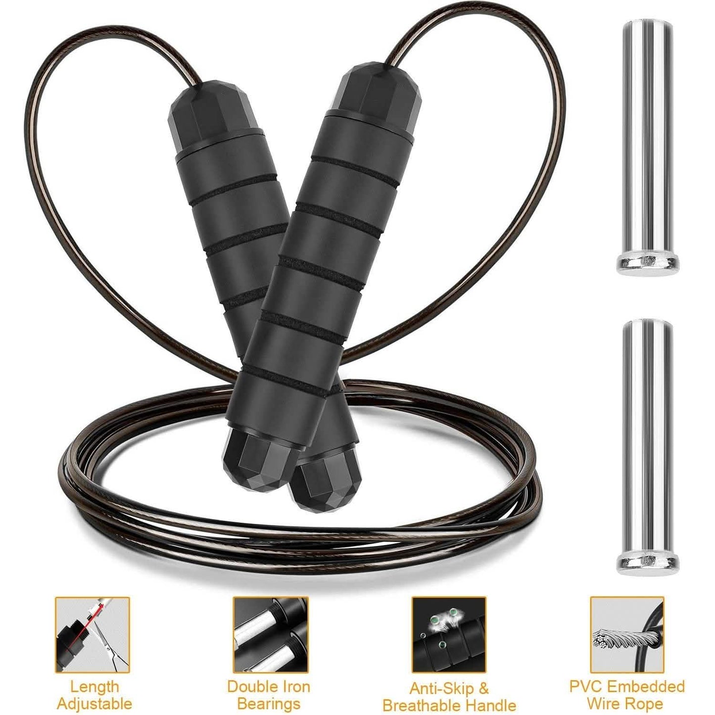 Adjustable Steel Wire Jumping Ropes DailySale