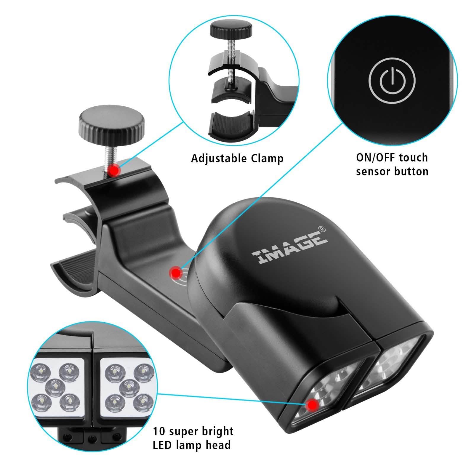 Adjustable Super Bright BBQ Grill Lights 360 Degree Rotation Cooking Camping DailySale