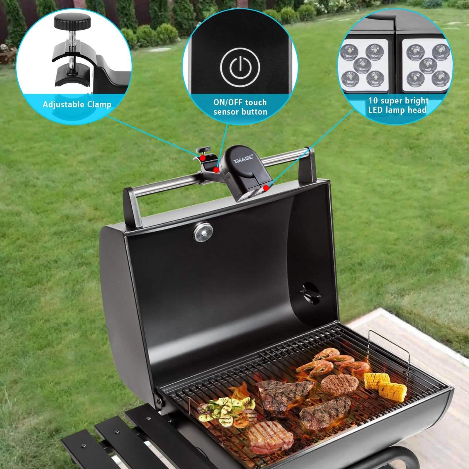Adjustable Super Bright BBQ Grill Lights 360 Degree Rotation Cooking Camping DailySale
