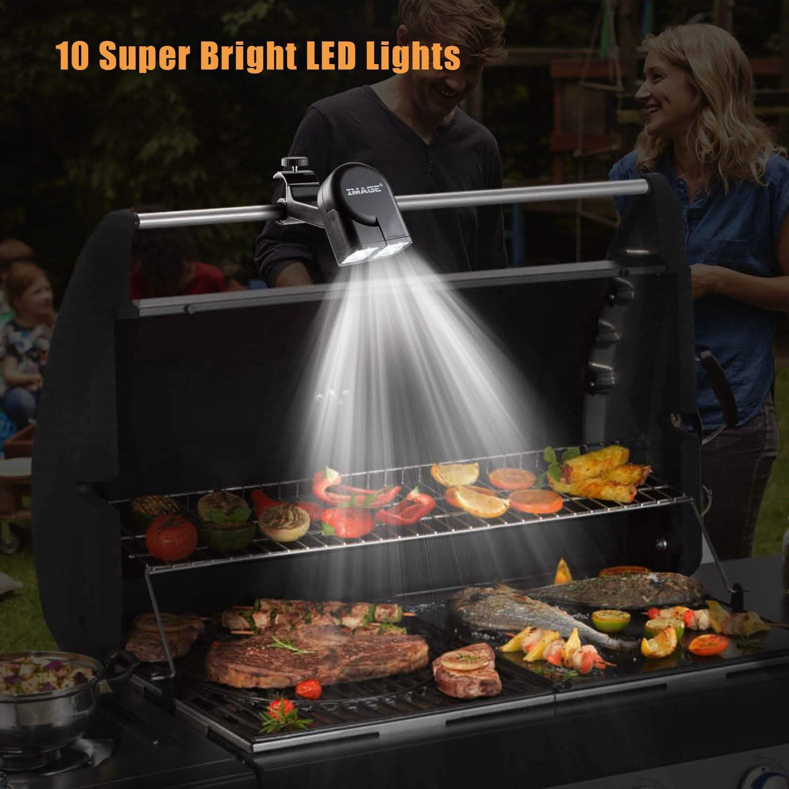 Adjustable Super Bright BBQ Grill Lights 360 Degree Rotation Cooking Camping DailySale