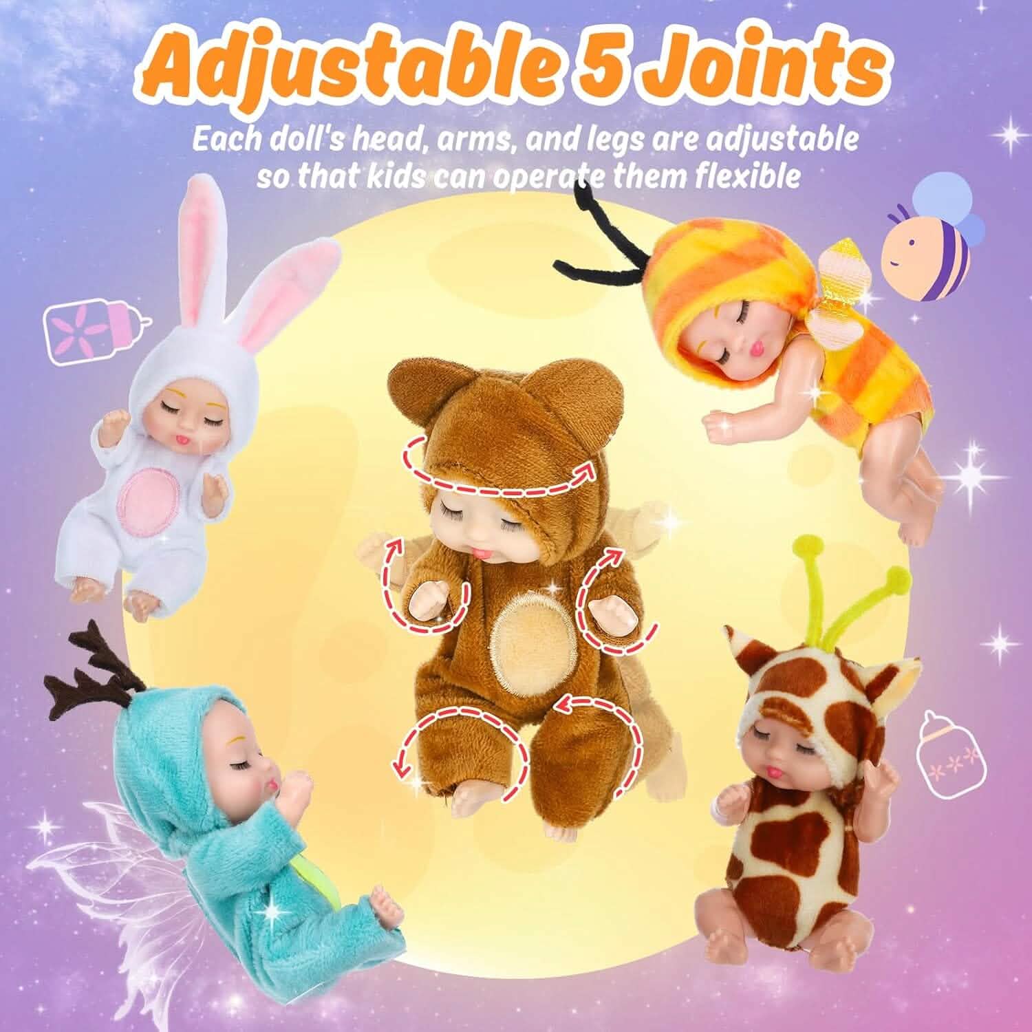 Adorable 4.3" Reborn Doll - Mini Cute Sleeping Youngsters Series DailySale