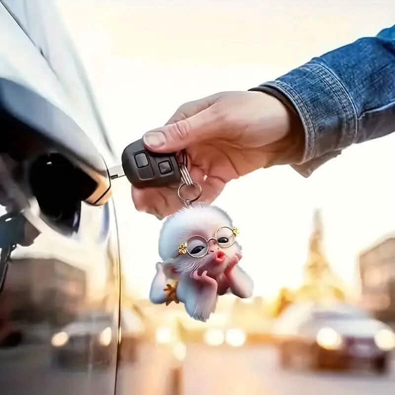 Adorable Monkey Acrylic Car Charm and Christmas Tree Ornament DailySale