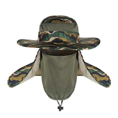 Adult Wide Brim Sun Hat with Neck Face Flap Cover DailySale