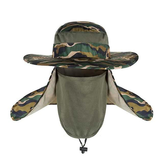 Adult Wide Brim Sun Hat with Neck Face Flap Cover DailySale