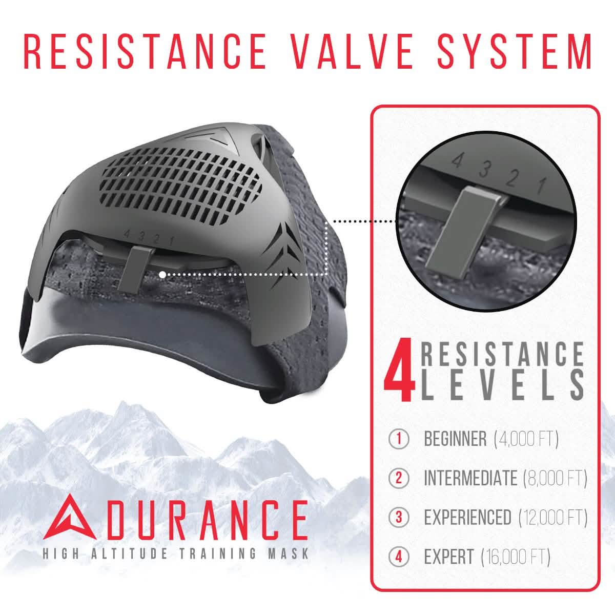 Adurance High Altitude Training Mask for Men and Women DailySale