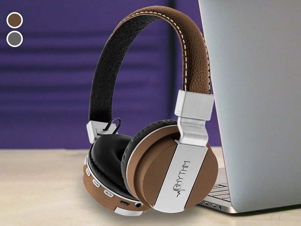Aduro Pop Soul Leather Wireless Headphones DailySale