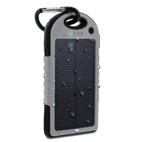 Aduro Powerup Solar 6,000 mAh Portable Backup Battery DailySale