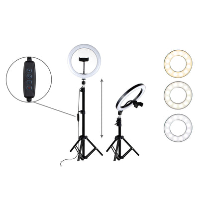 Aduro U-Stream Home Streaming Studio with 10" Ring Light and Tripod DailySale
